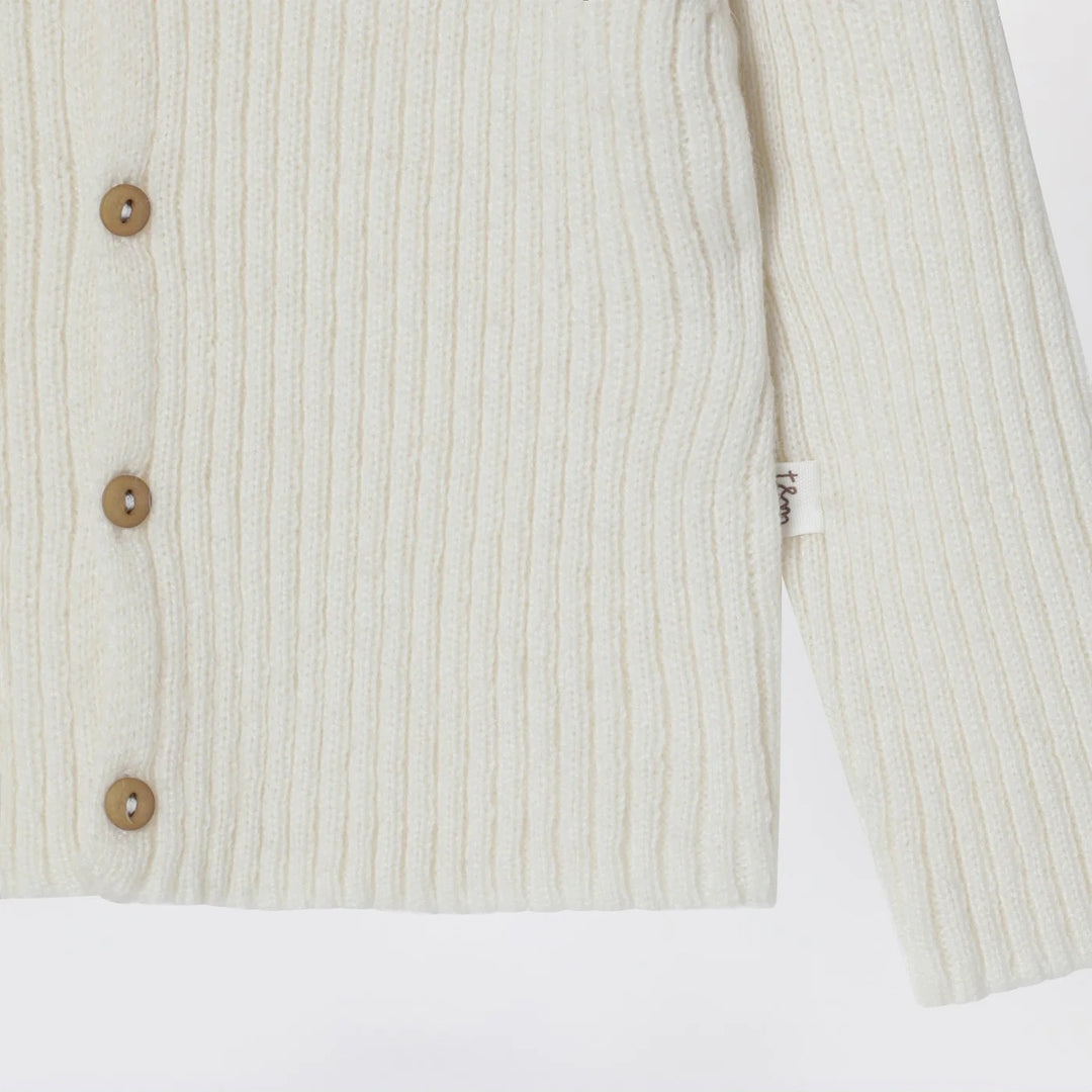 Teddy &amp; Minou - Milk-white wool-blend cardigan