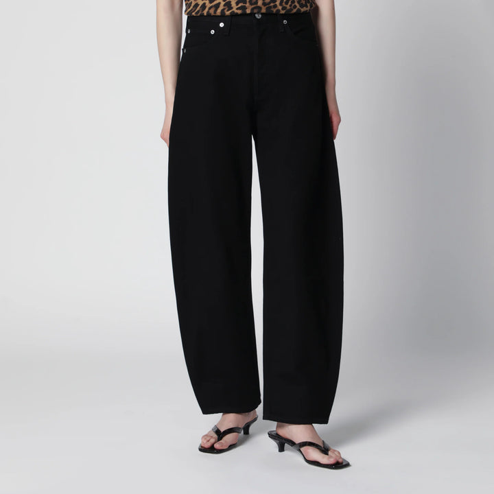 AGOLDE - Luna Jeans In Black Cover Denim