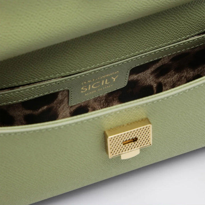 Dolce&amp;Gabbana - Sicily small top handle bag in sage green