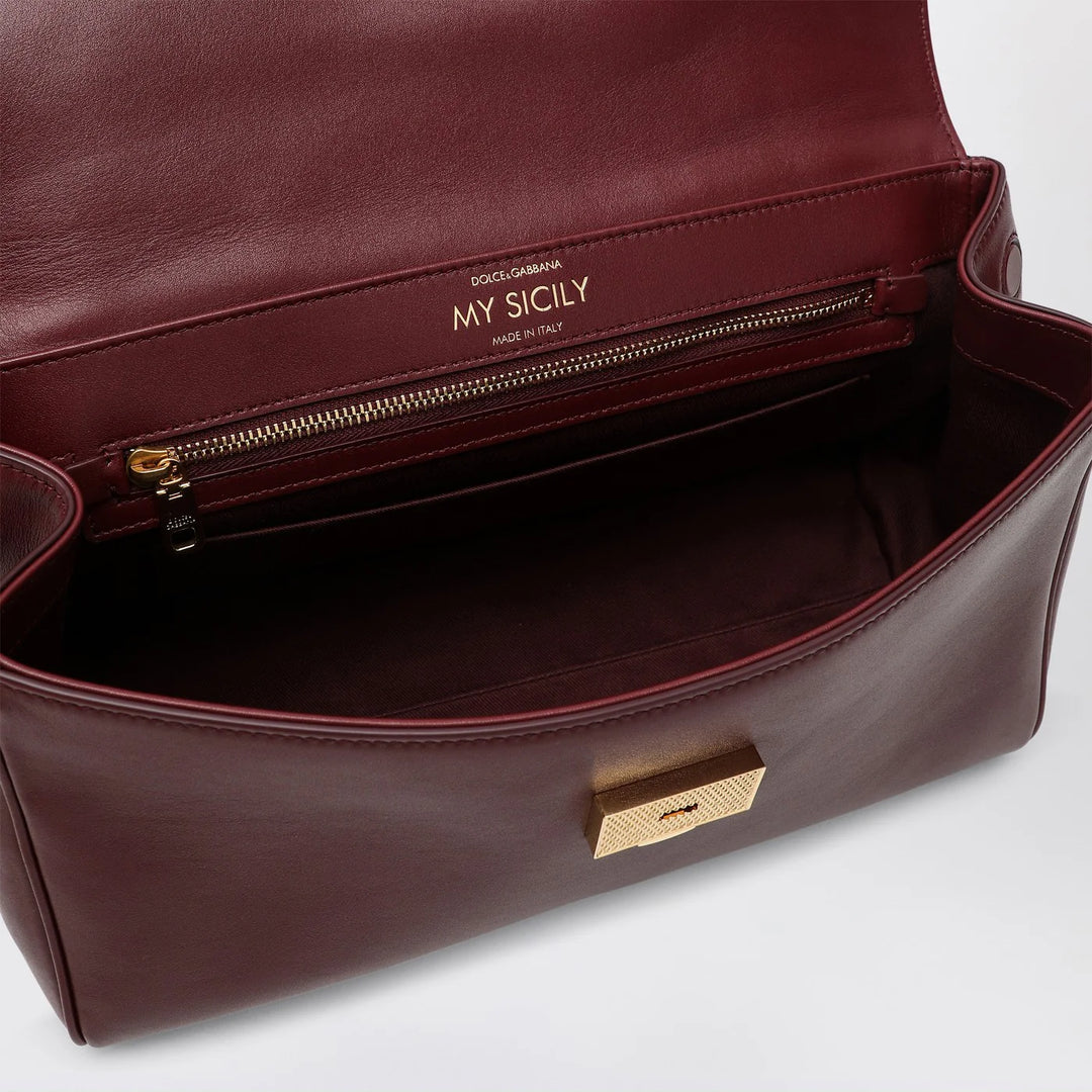 Dolce&amp;Gabbana - My Sicily handbag in burgundy leather