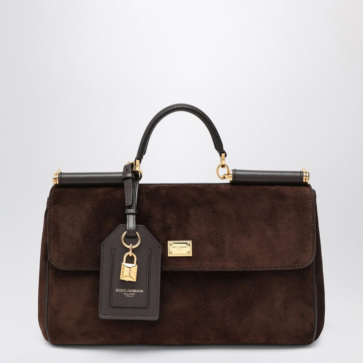 General UNI Dolce&Gabbana Brown suede leather bag My Sicily Brand
