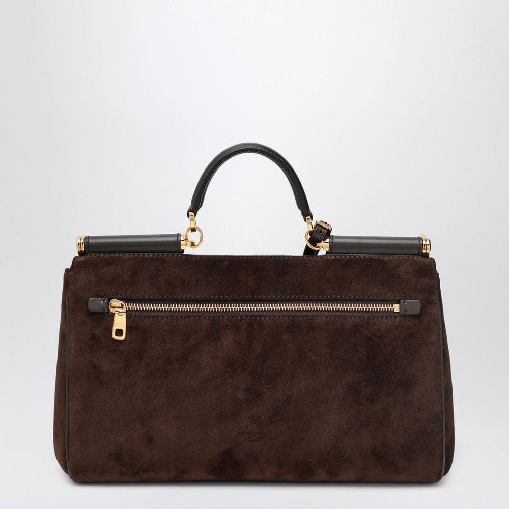 General UNI Dolce&Gabbana Brown suede leather bag My Sicily Brand