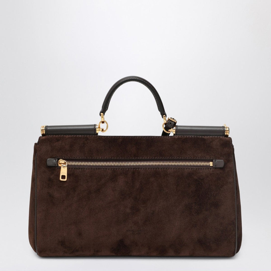 General UNI Dolce&Gabbana Brown suede leather bag My Sicily Brand