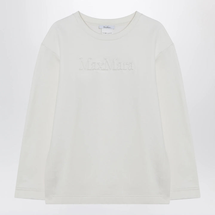 Max Mara - White sweatshirt in silk blend