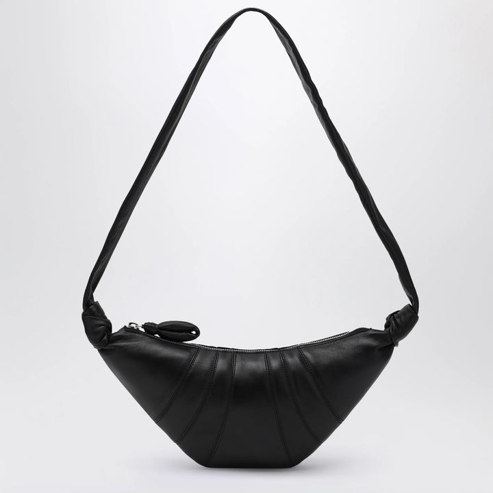 LEMAIRE - Small Croissant bag in black leather
