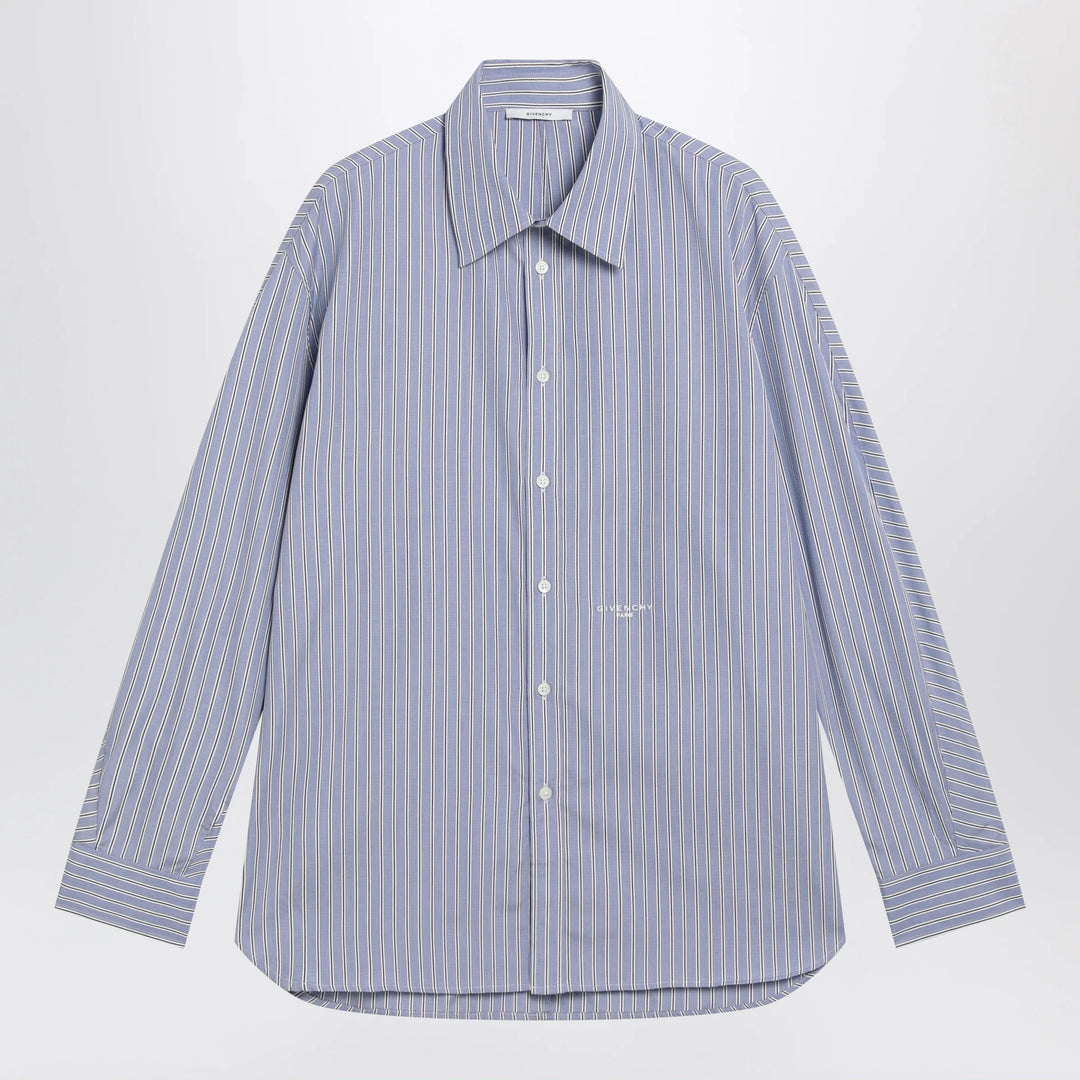 Givenchy - White/blue striped poplin shirt