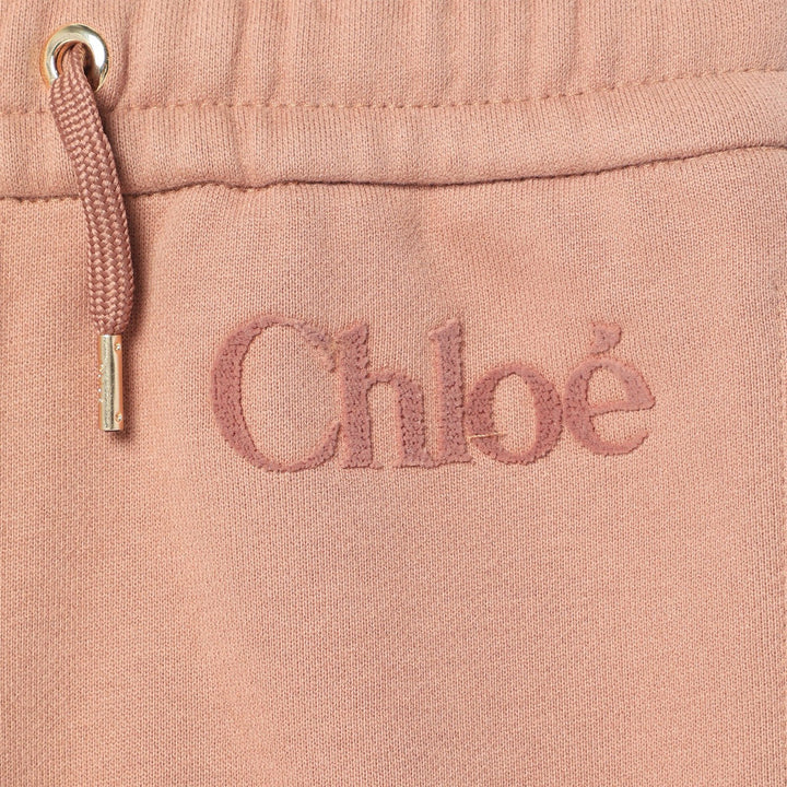 Chloé - Antique pink joggers with logo