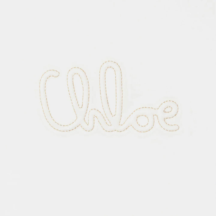 Chloé - White T-shirt with embroidered logo
