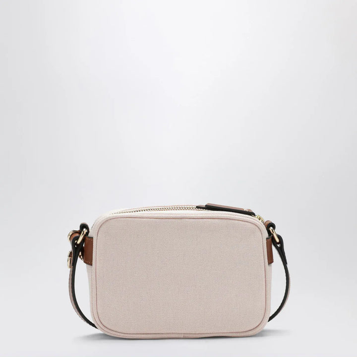 Chloé - Petal pink crossbody bag with logo embroidery
