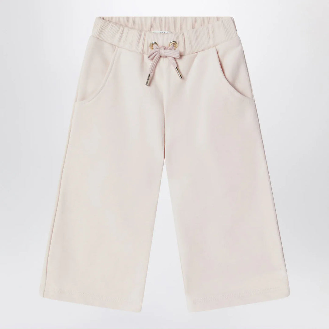 Chloé - Petal pink cotton trousers Brand Pants 12M