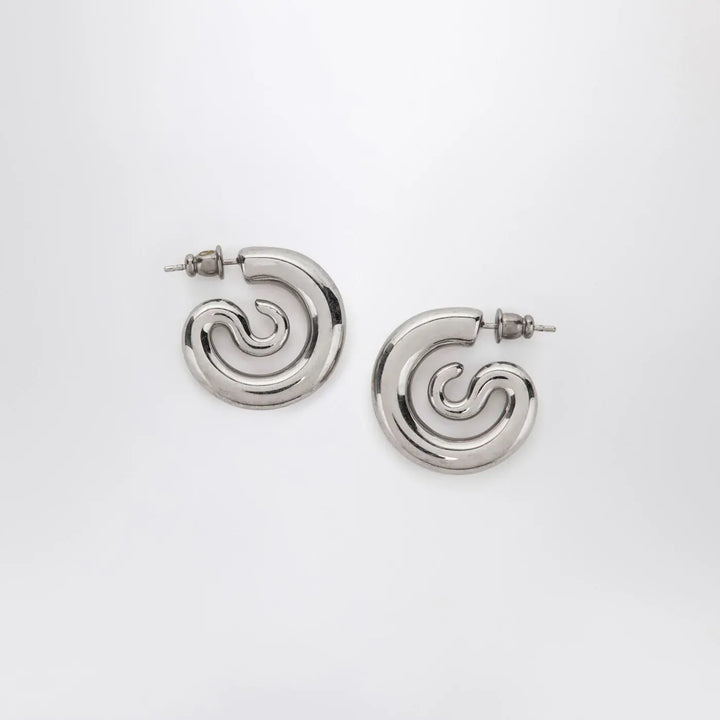 PANCONESI - Serpent Hoops Extra Small earrings in silver tone