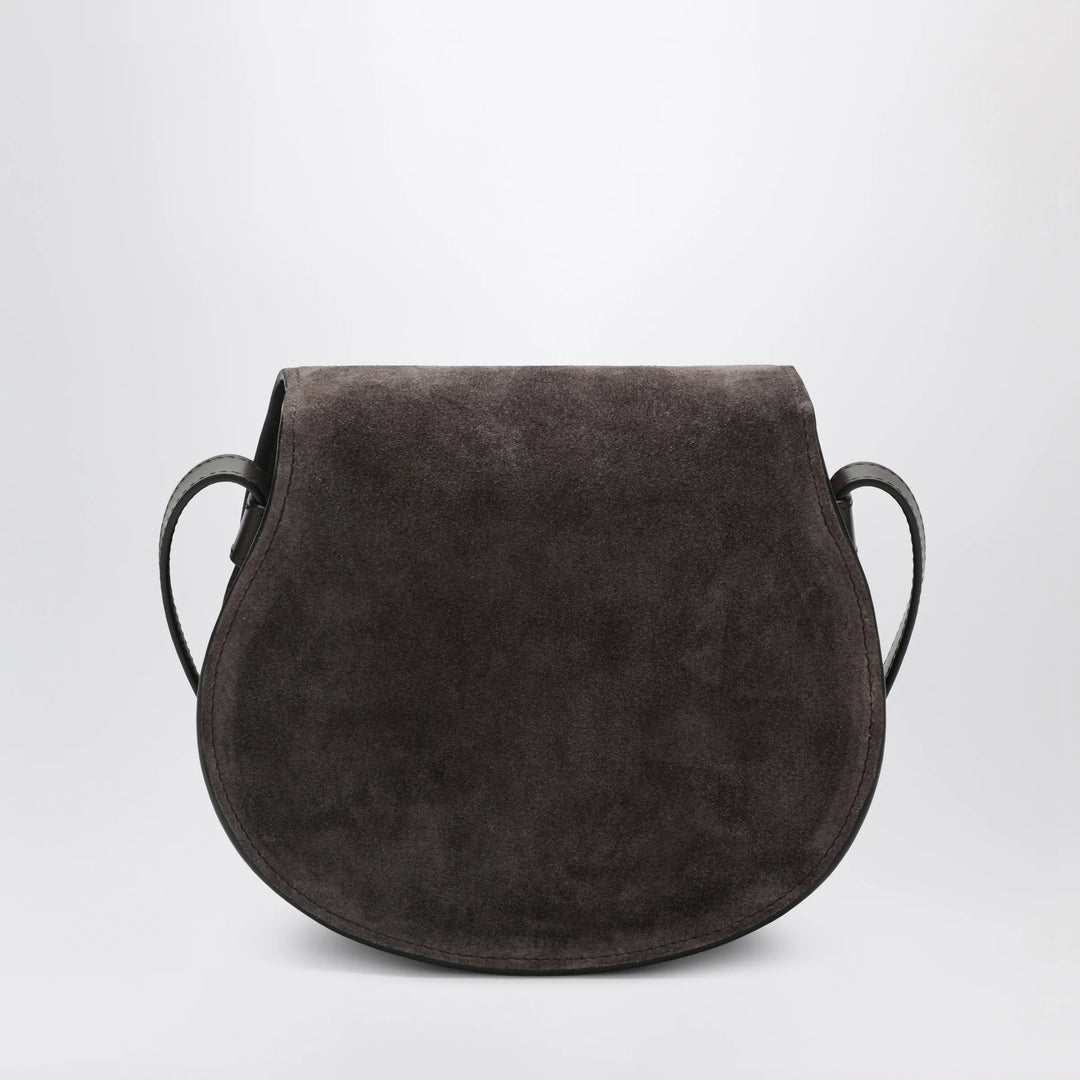 Chloé - Saddle Marcie bag in Kohl Brown suede