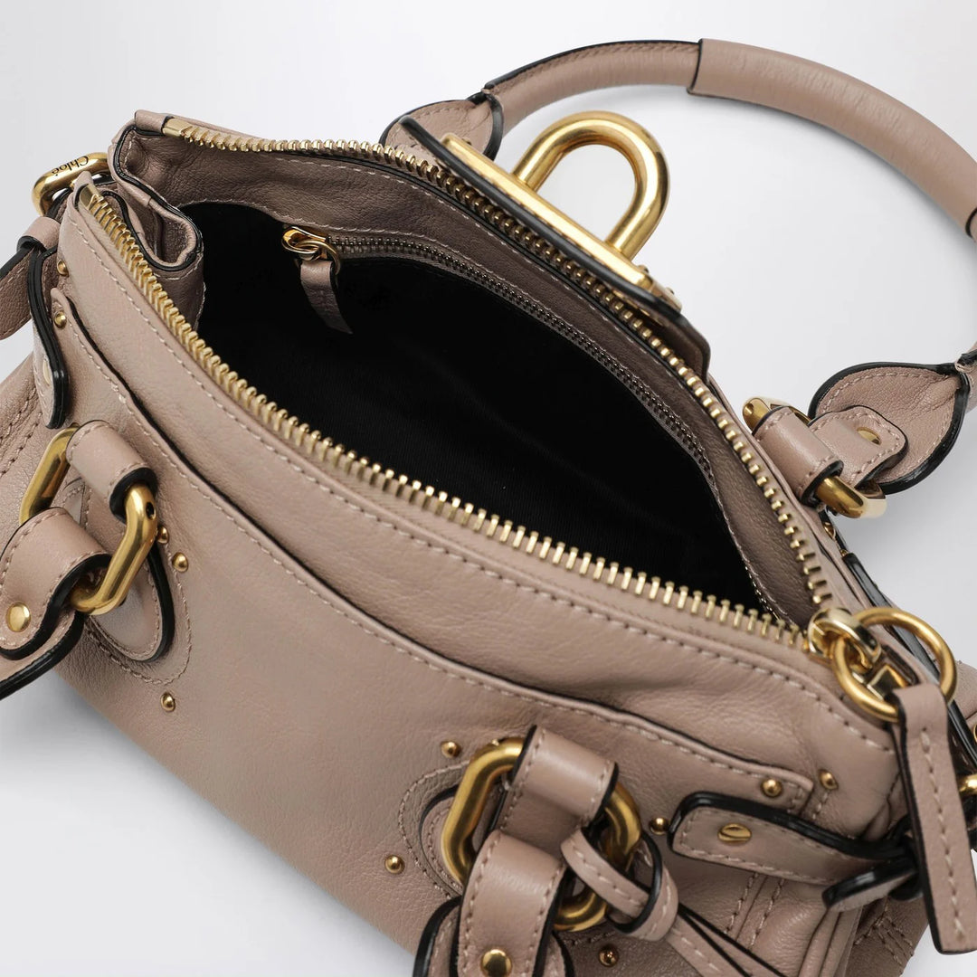 Chloé - Small pink leather Paddington bag