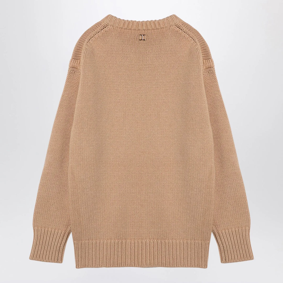 Chloé - Nude cashmere and cotton oversize jumper