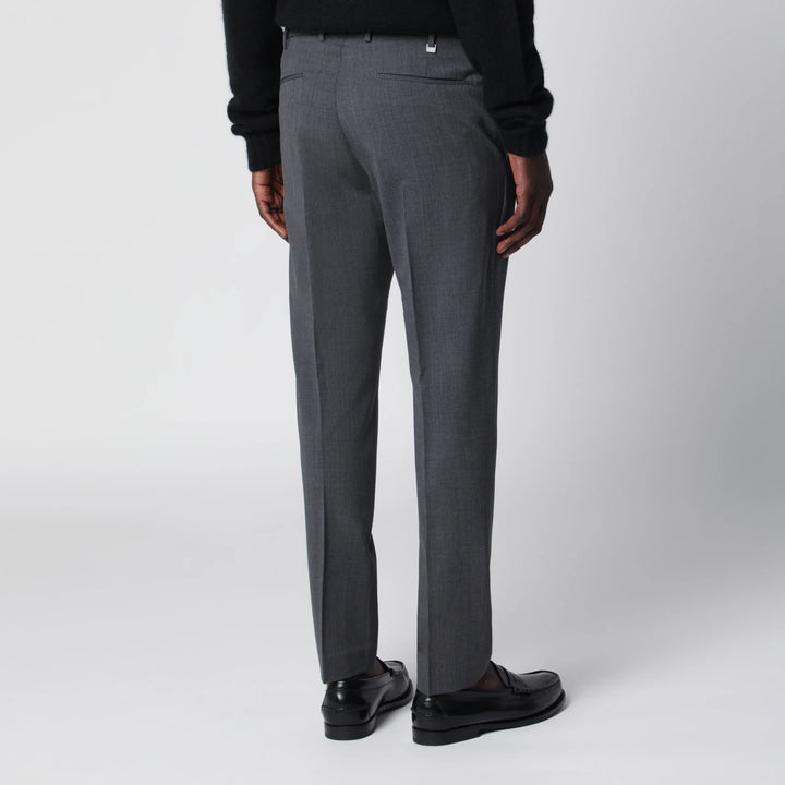 PT Torino - Dieci trousers in anthracite grey wool blend