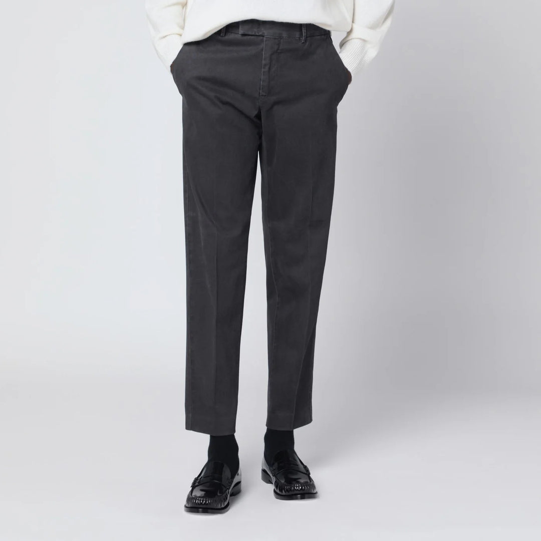 PT Torino - Gray cotton trousers