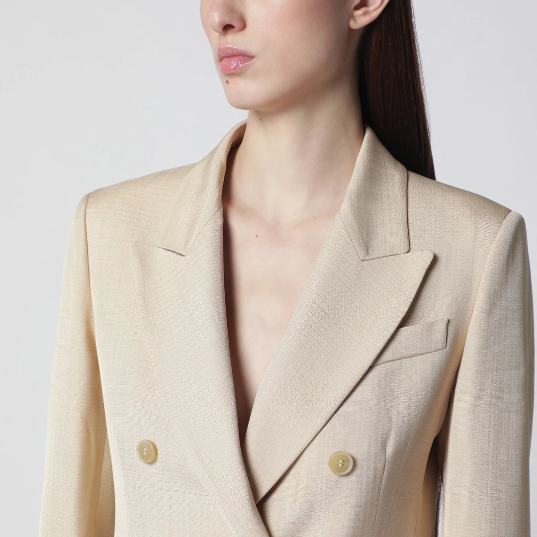 P.A.R.O.S.H. - Champagne double-breasted jacket
