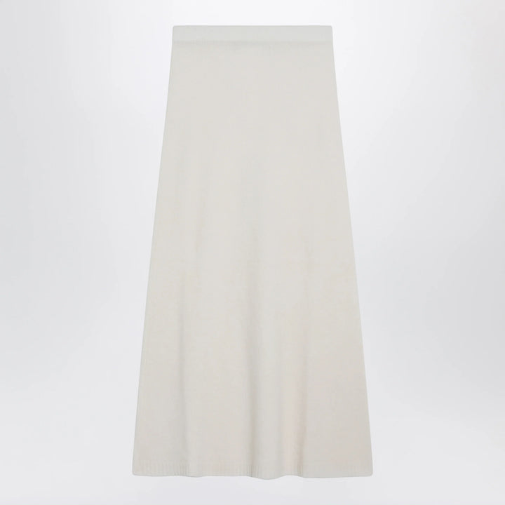 Max Mara - Ivory skirt in stretch cashmere knit
