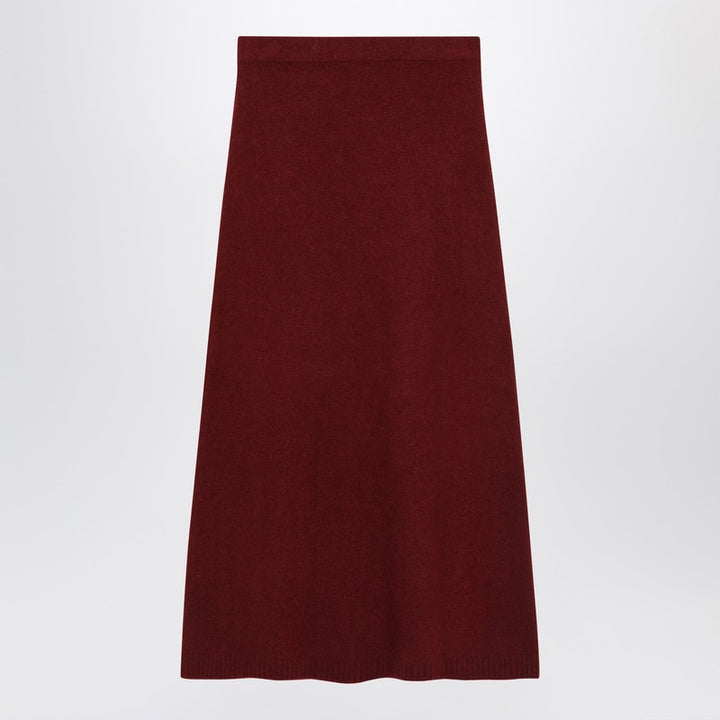 Max Mara Raspberry skirt in stretch cashmere knit