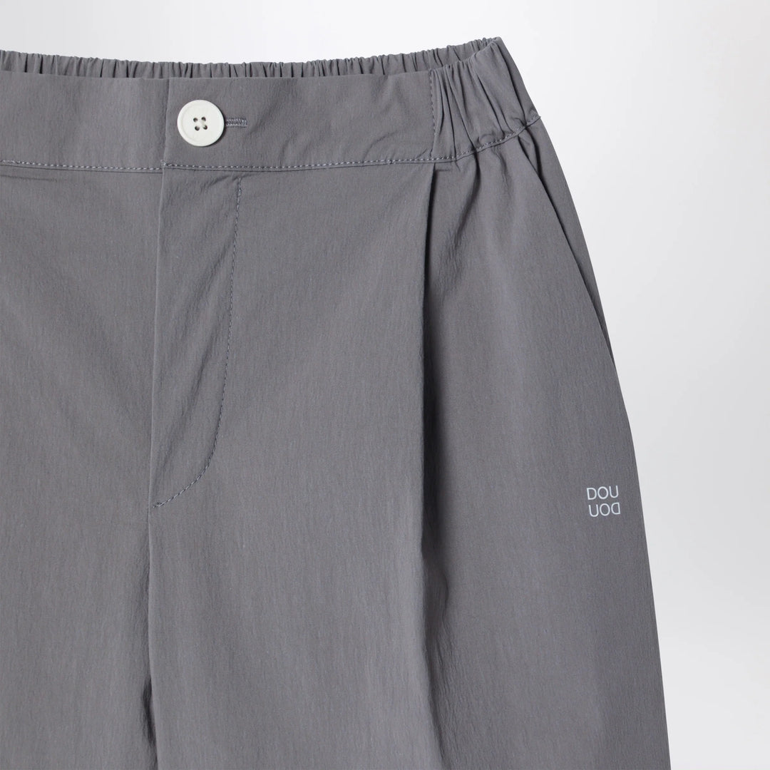 Douuod - Grey trousers in cotton blend
