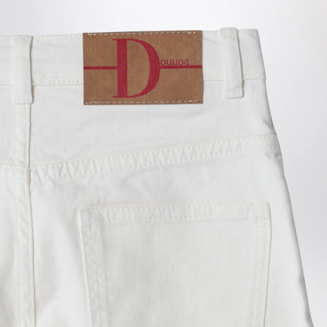 Douuod - Ivory white denim trousers