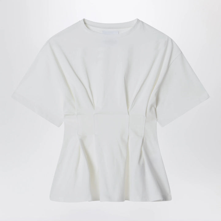 Douuod - Calendula ivory cotton T-shirt