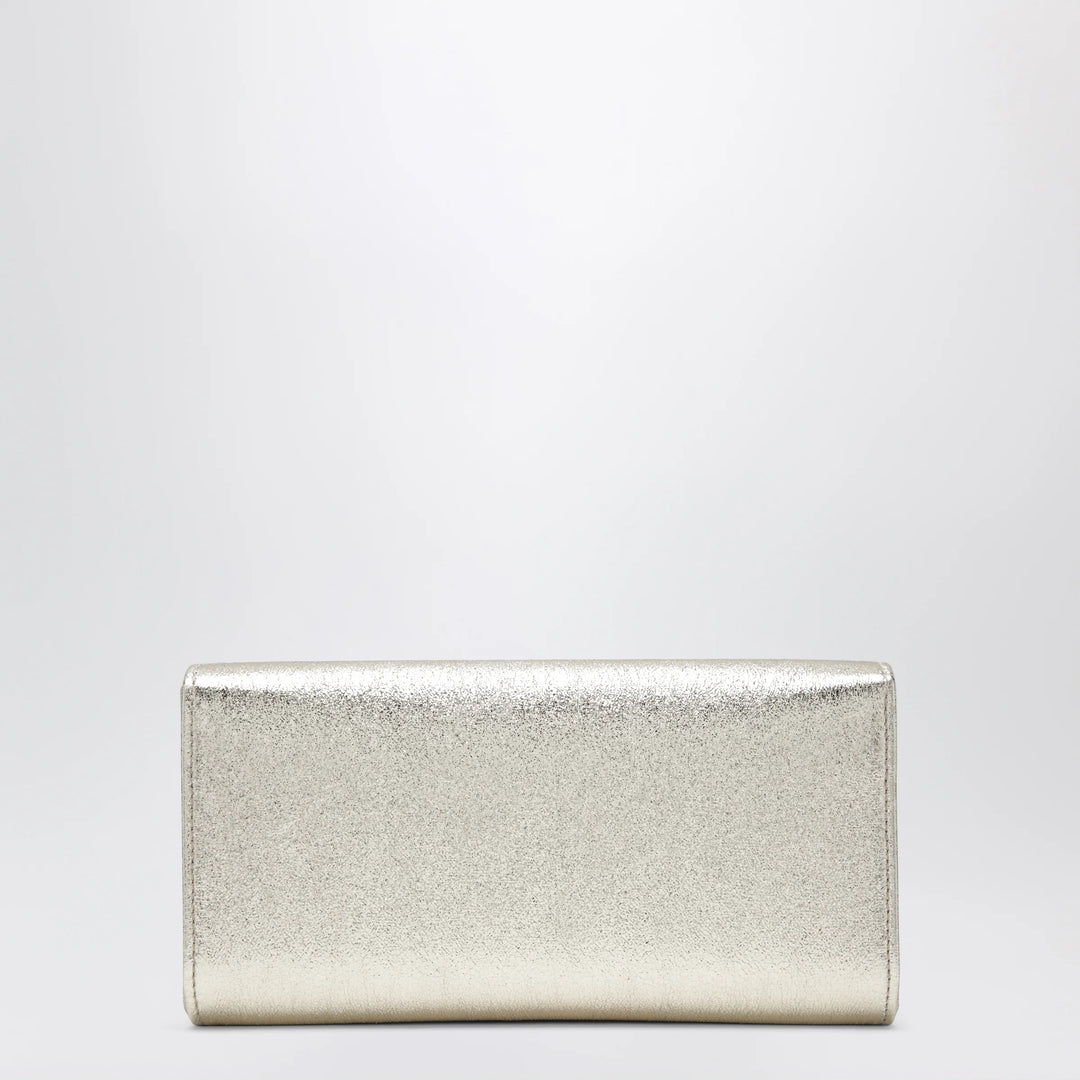Jimmy Choo - Emmie Brilliance fabric clutch in platinum ice