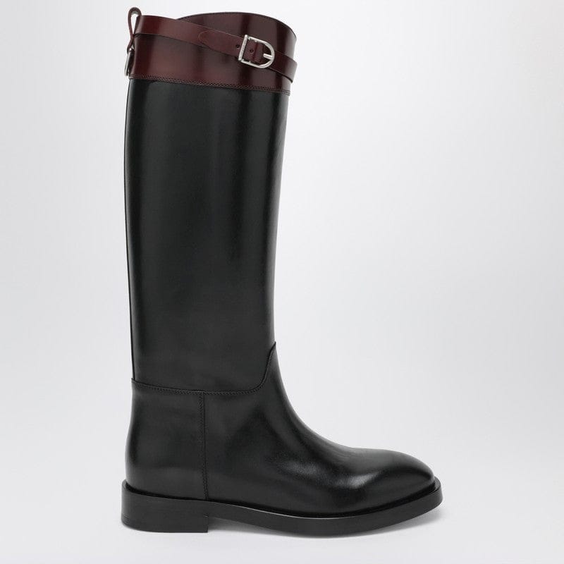 Shoes Durazzi Milano - Black/burgundy two-tone boots - 38 IT Brand