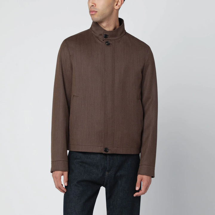 ZEGNA - Brown wool jacket