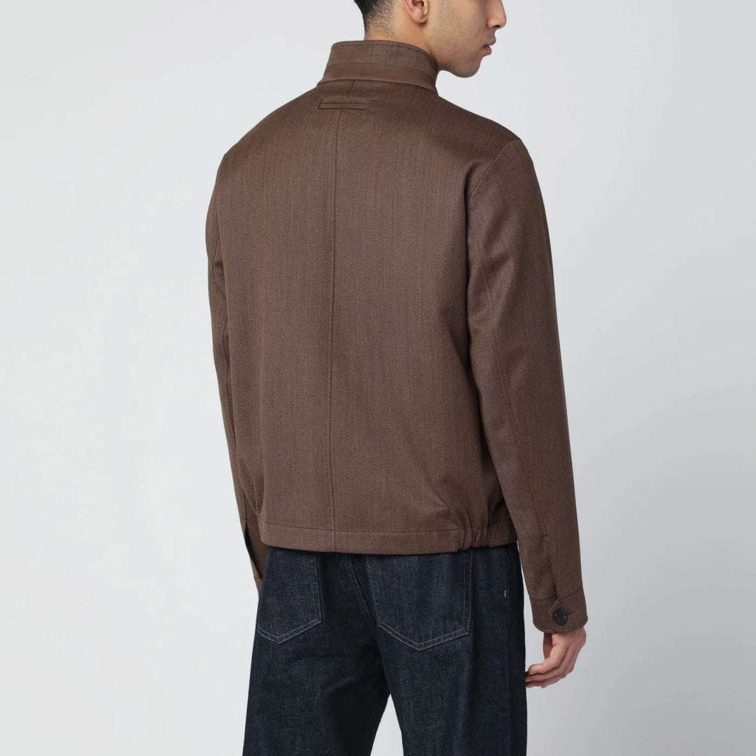 ZEGNA - Brown wool jacket