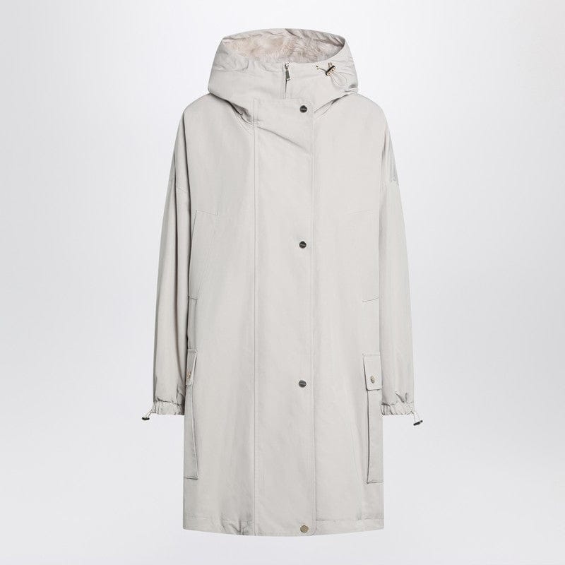 Coats & Jackets Max Mara Studio - Light beige cotton blend parka - 42 IT Brand