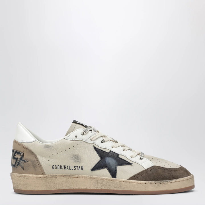 Golden Goose - Cream/white/marble/blue Ball Star sneakers