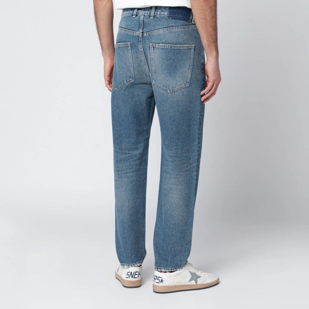 Golden Goose - Washed-effect blue jeans