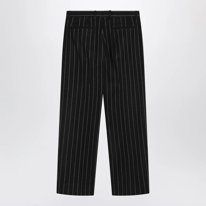 Dolce&amp;Gabbana - Striped wool-blend trousers