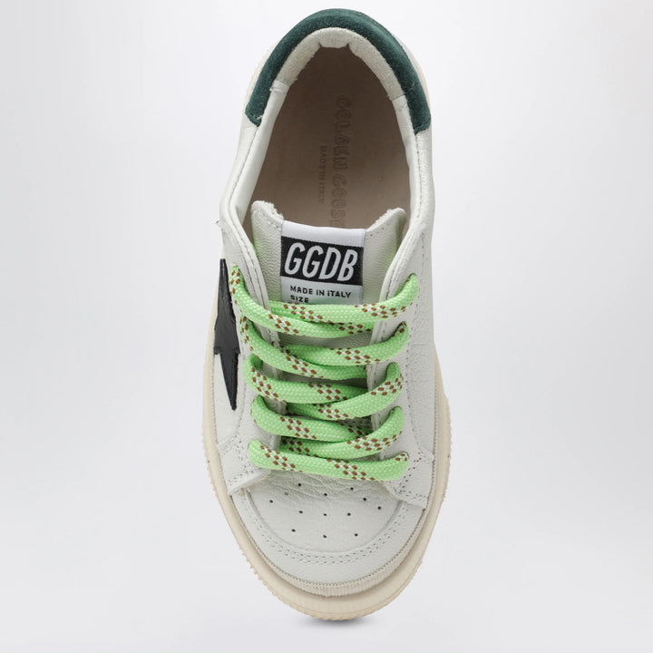 Golden Goose - May sneakers in white/black/green leather