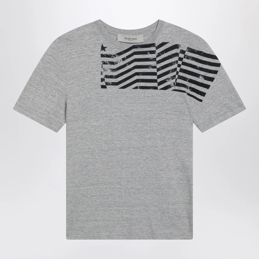 Golden Goose - Grey T-shirt with logo print