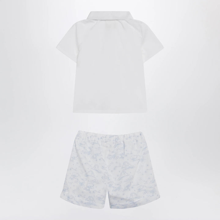 Givenchy - White/light blue cotton two-piece set