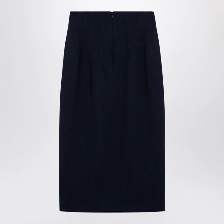 Margaux Lönnberg - Navy blue wool-blend Marlo skirt