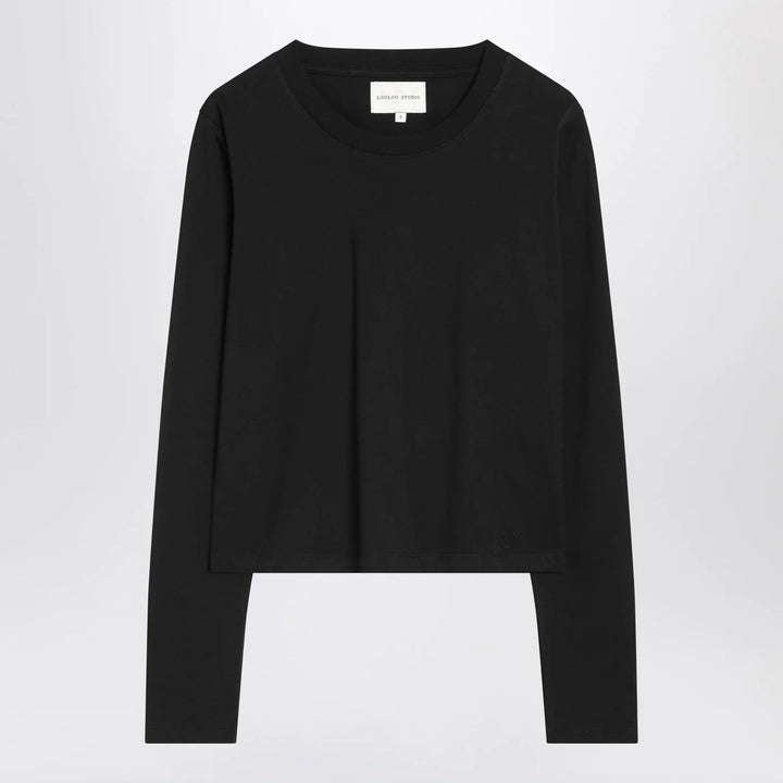 LouLou De Saison - Black cotton crew-neck T-shirt