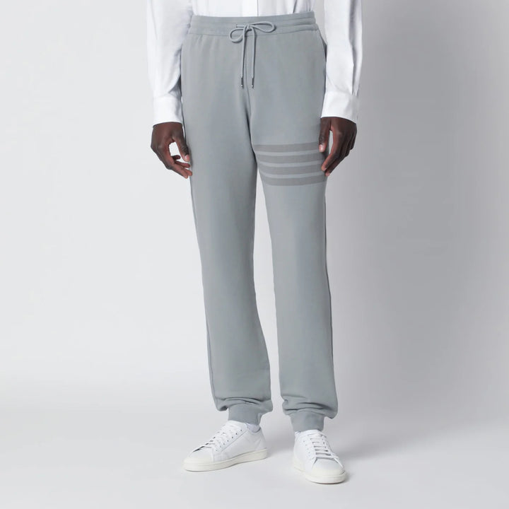 Thom Browne - Grey cotton jogging trousers