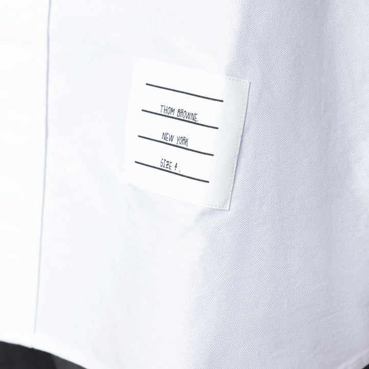 Thom Browne - White cotton button-down shirt