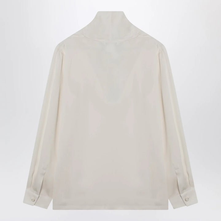 Max Mara - Ivory silk charmeuse blouse