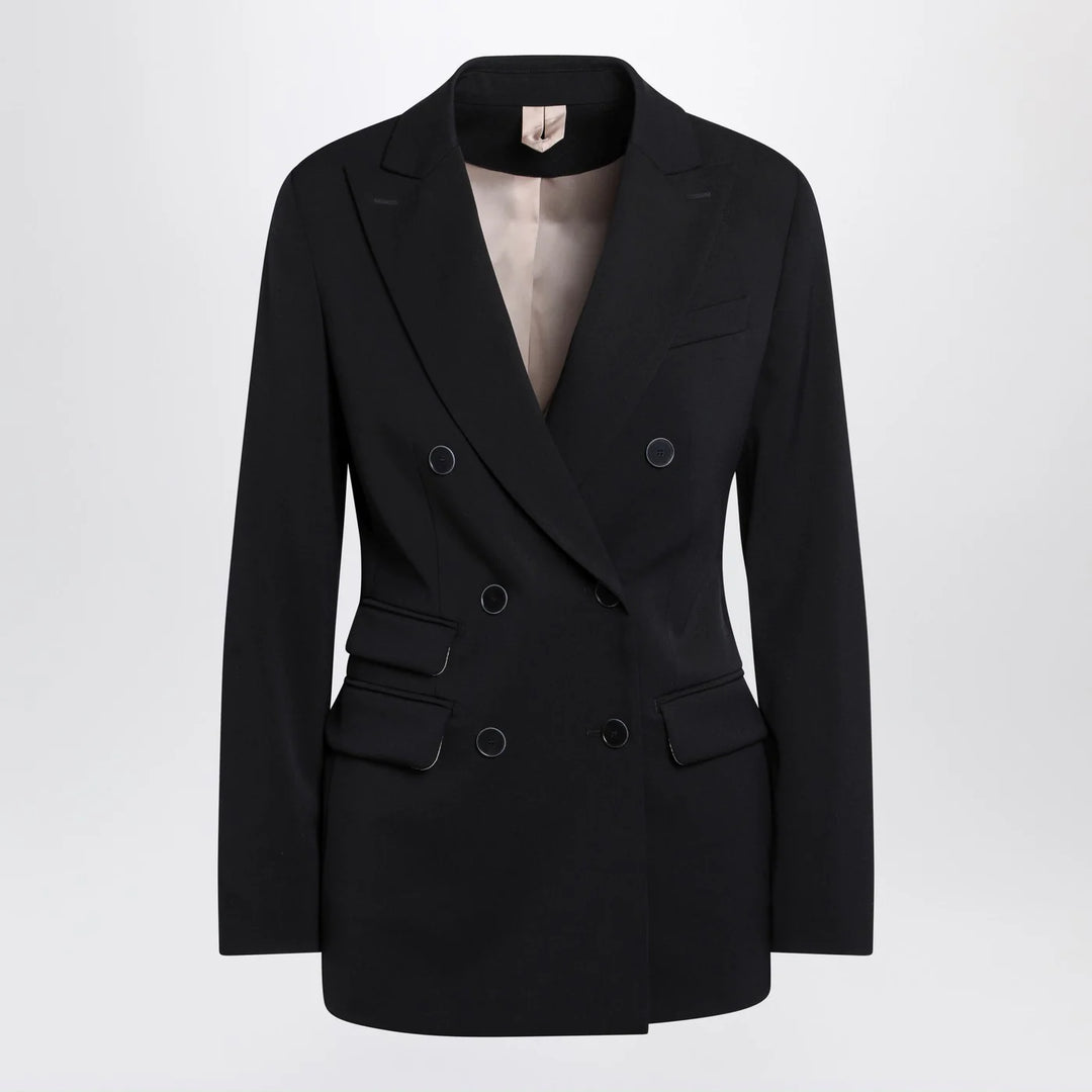 Max Mara - Blue double-breasted wool jacket