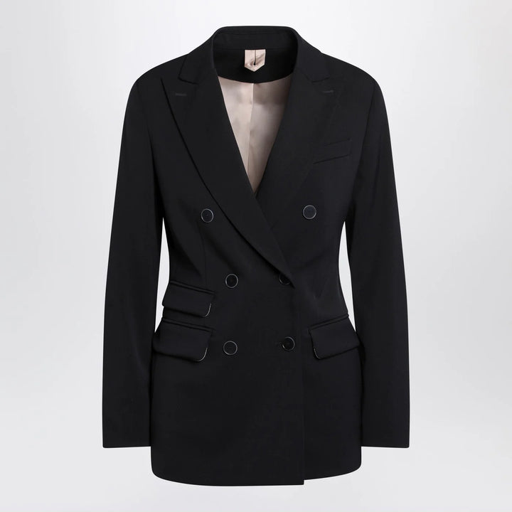 Max Mara - Blue double-breasted wool jacket