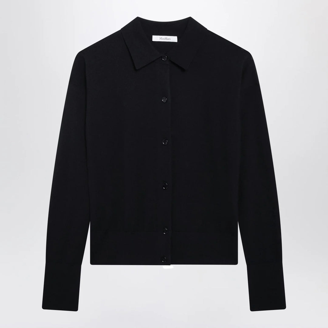 Max Mara - Navy wool-blend cardigan