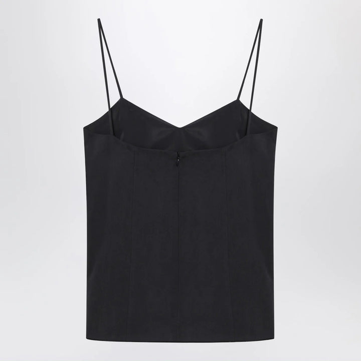 Max Mara - Blue silk tank top