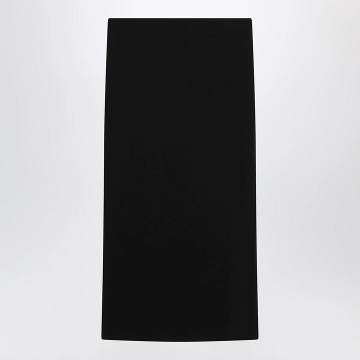 Max Mara - Midi skirt in compact crêpe jersey in black