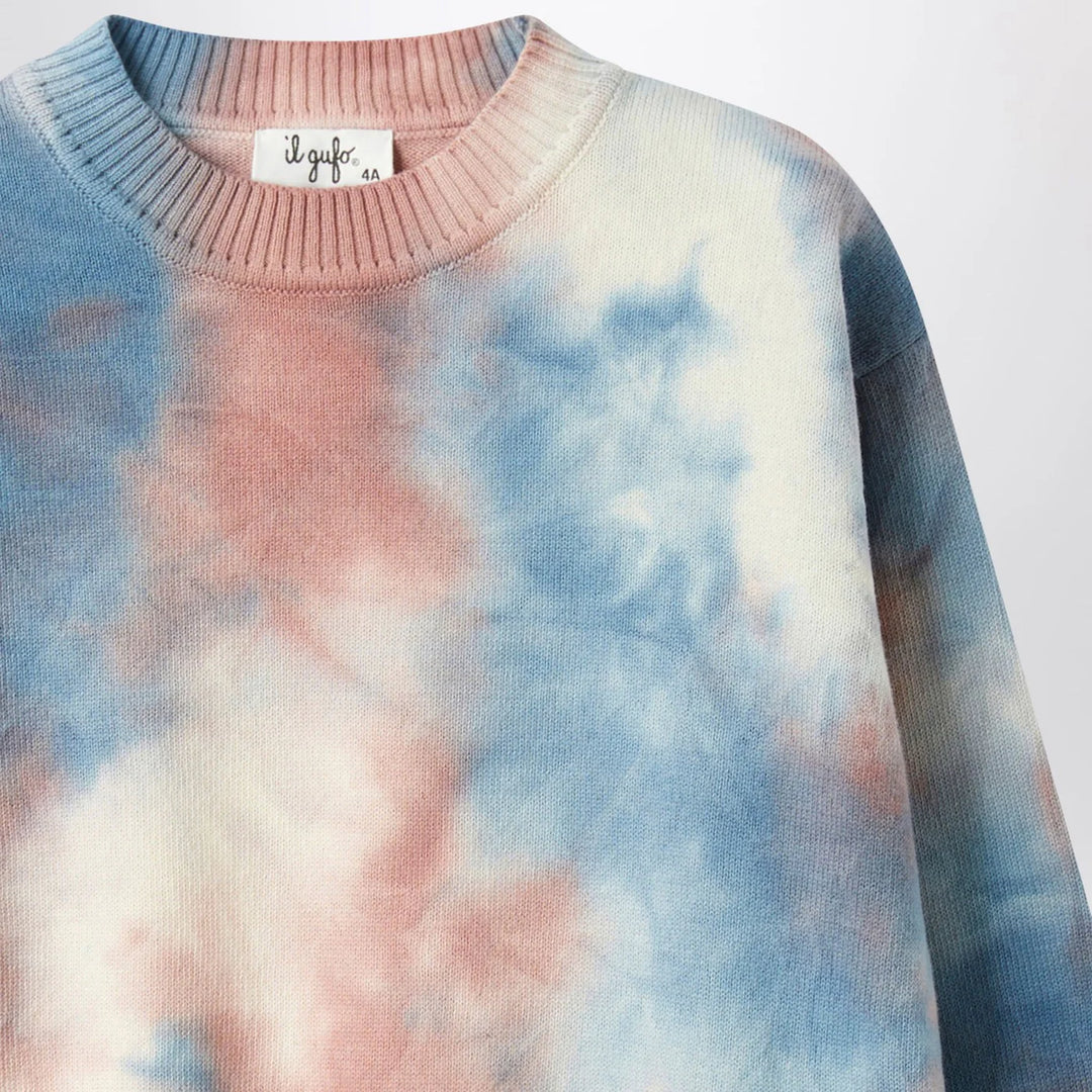Il Gufo - Sweater with airbrush-effect tie-dye print