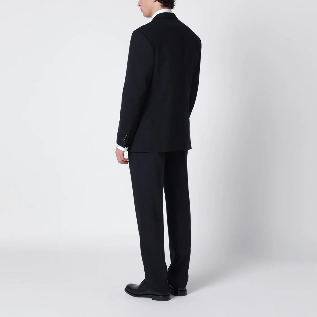 Lardini - Blue pinstripe wool single-breasted suit