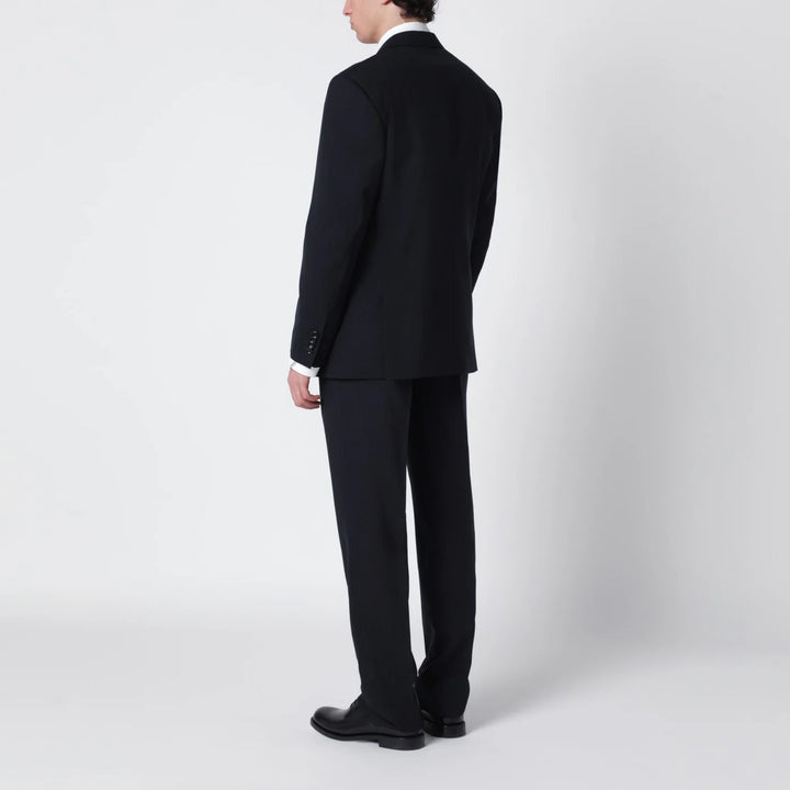 Lardini - Blue pinstripe wool single-breasted suit